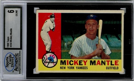 1960 Topps Complete Set of 572 Cards with 18 Graded 